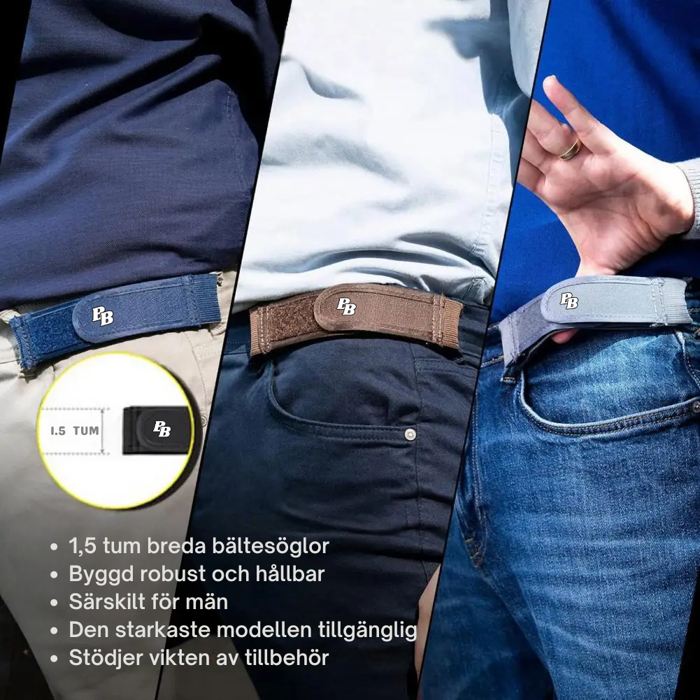 BeltBuddy™ - Spännfritt Bälte för Maximal Komfort och Frihet